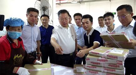 决胜脱贫攻坚 市委书记易鹏飞深入我县调研纸制品销售产业